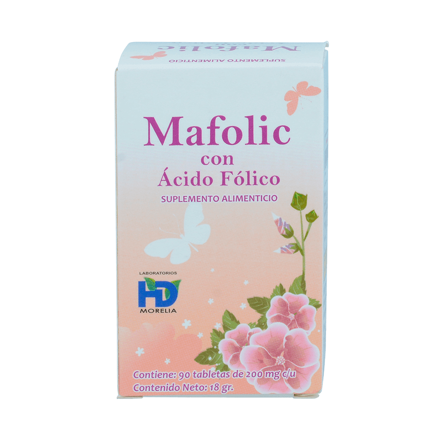 Mafolic Acido Folico 200mg 90tabs Farmacia Sedik 6387